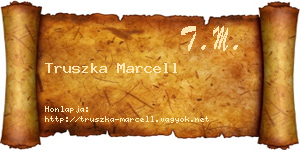 Truszka Marcell névjegykártya